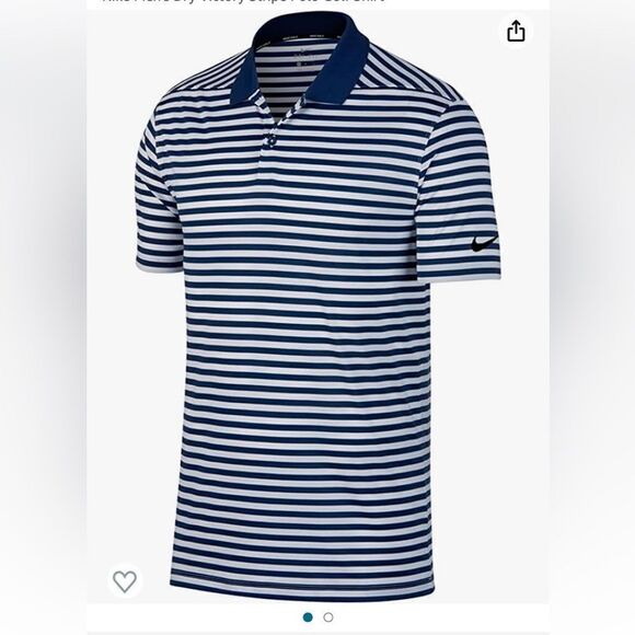 Nike Golf Dri-Fit Striped Polo - Picture 1 of 5